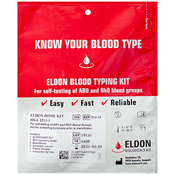 Eldon Blood Typing Kit