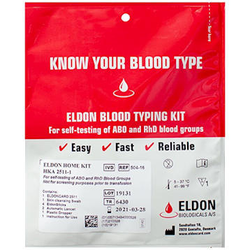 Eidon Blood Typing Kit