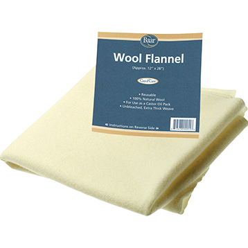 Wool Flannel for Castor Oil Packs
